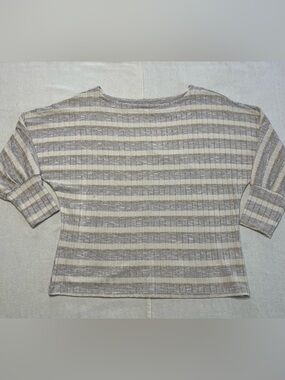 Cato Striped Boatneck Top Size Large